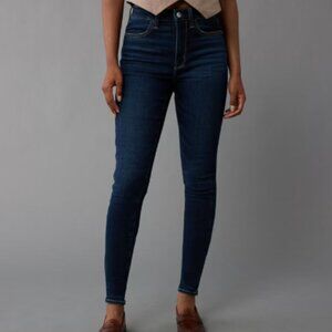 American Eagle Super Stretch Hi-Rise Jegging Women’s Size 14 X-Long Dark Wash 32